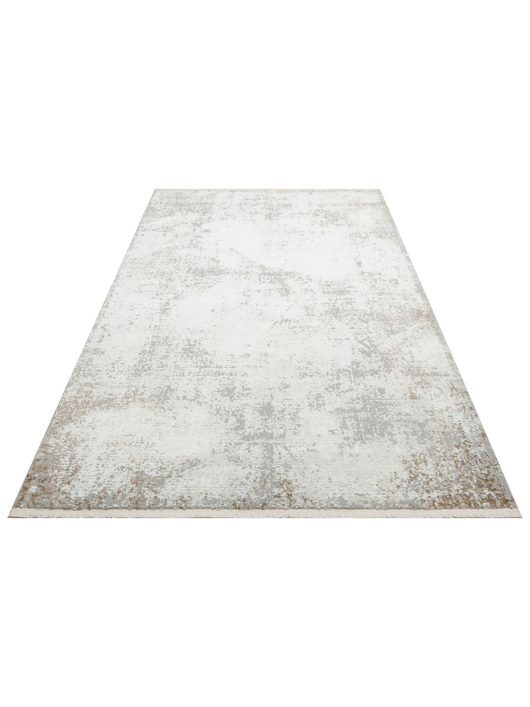 Pasific Serisi Eskitme Desenli Salon Oturma Odası Koridor Antre Modern Halı 05 GREY BEIGE XW - Carpetdocia