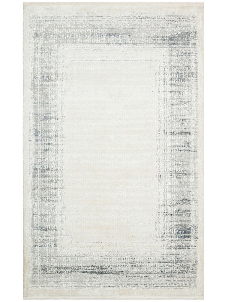 Pacific Series Aged Patterned Living Room Living Room Corridor Entrance Modern Rug 08 CREAM SILVER XW