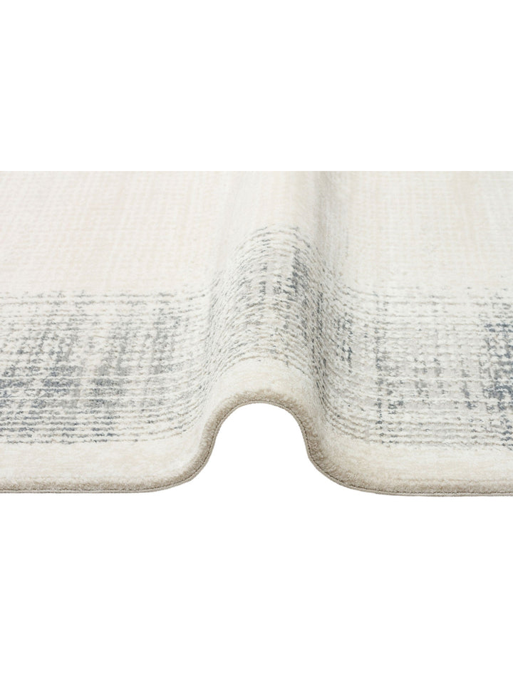 Pasific Serisi Eskitme Desenli Salon Oturma Odası Koridor Antre Modern Halı 08 CREAM SILVER XW - Carpetdocia