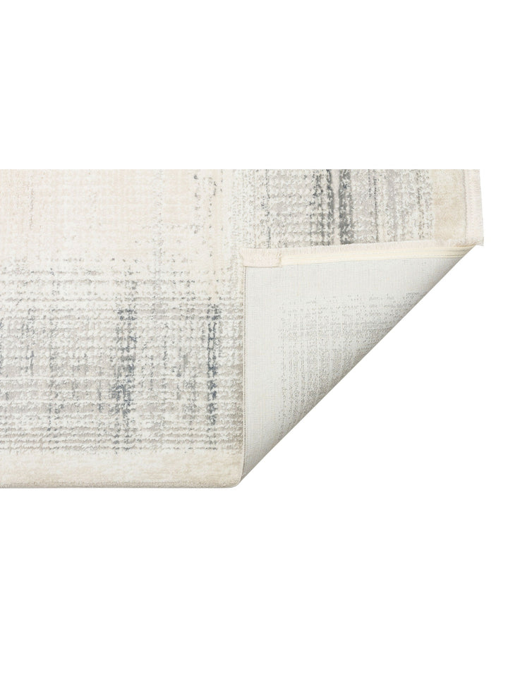 Pasific Serisi Eskitme Desenli Salon Oturma Odası Koridor Antre Modern Halı 08 CREAM SILVER XW - Carpetdocia
