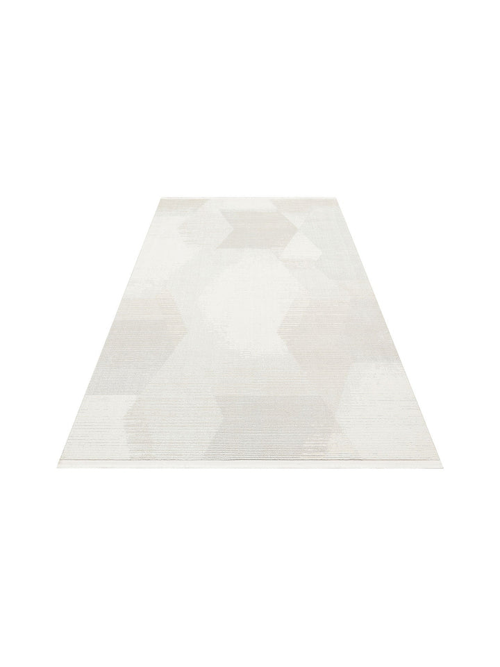 Pasific Serisi Eskitme Desenli Salon Oturma Odası Koridor Antre Modern Halı 21 CREAM BEIGE XW - Carpetdocia