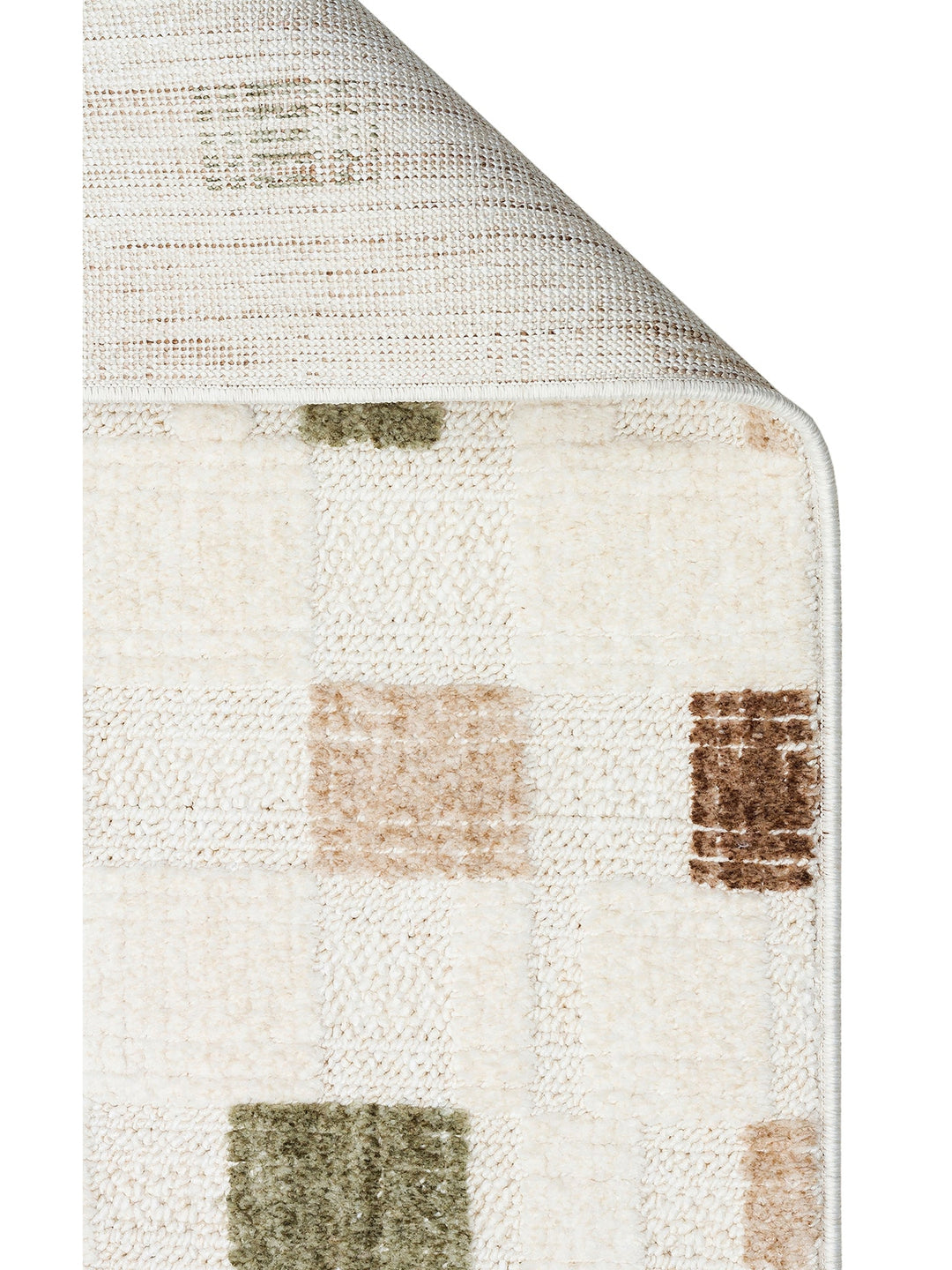 Style Hav Toz Vezmez Yumuşak Dokulu Oturma Odası Salon Koridor Antre Modern Halı 02 GREEN BEIGE - Carpetdocia