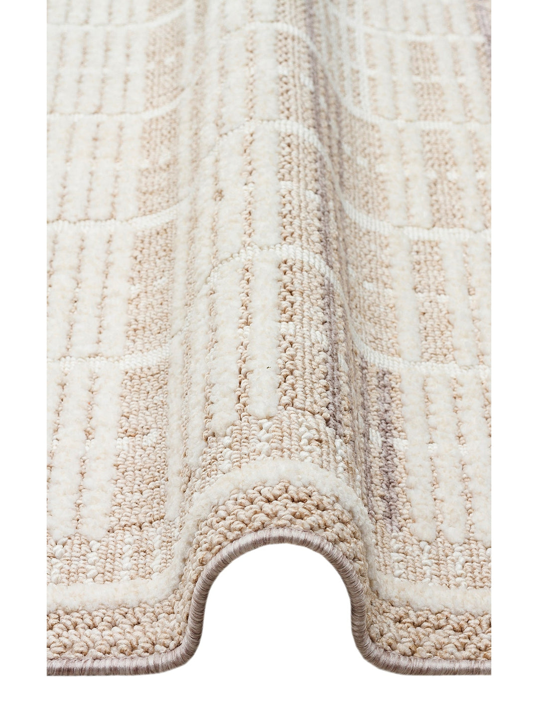 Style Hav Toz Vezmez Yumuşak Dokulu Oturma Odası Salon Koridor Antre Modern Halı 04 BEIGE GREY - Carpetdocia
