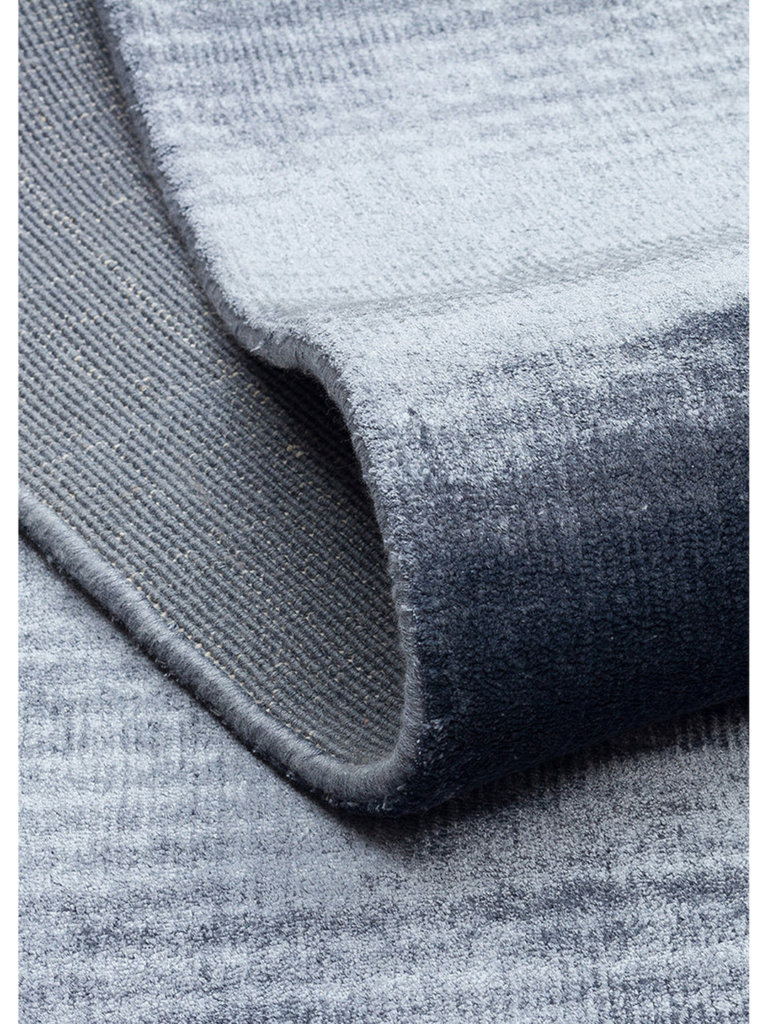 Victoria Serisi %100 Naturel Viskon El Dokuma Sade Modern Salon Oturma Odası Yatak Odası Halı BLUE - Carpetdocia
