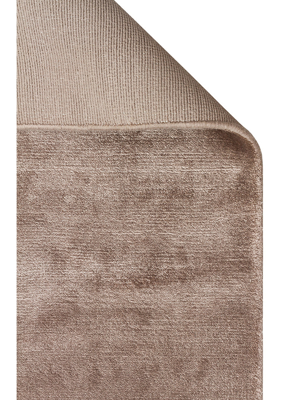 Victoria Serisi %100 Naturel Viskon El Dokuma Sade Modern Salon Oturma Odası Yatak Odası Halı TAUPE - Carpetdocia