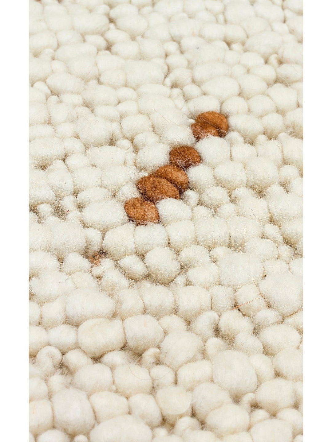 Woolstar %100 Naturel Kazak Desenli Salon Oturma Odası Koridor Antre El Dokuma Örgü Halı JD 06 NAT - Carpetdocia