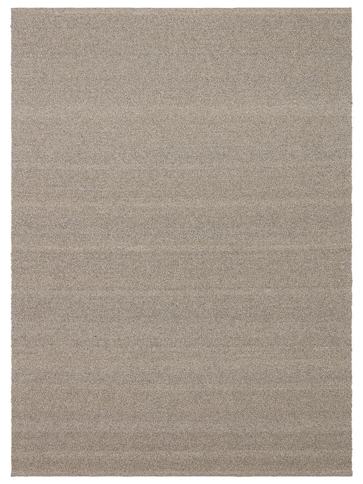 Agra Serie handgeknüpfter Teppich aus Wolle, Polyester und Baumwollmischung DARK STONE
