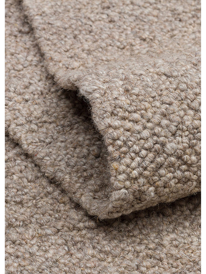 Agra Serie handgeknüpfter Teppich aus Wolle, Polyester und Baumwollmischung DARK STONE