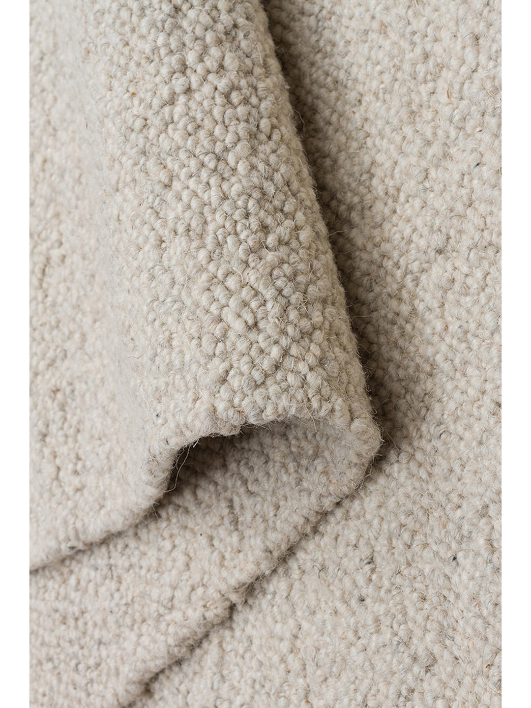 Agra Series Wool Polyester and Cotton Blend Handwoven Rug SILVER