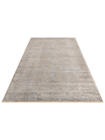Çırağan %100 Naturel Özel Işıltılı El Emeği ile Özel Tezgahlarda Üretilen TENCEL™ Uşak Halısı 02 BEG - Carpetdocia
