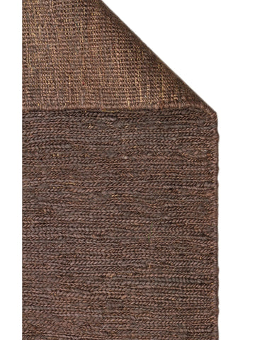 Coffee %100 Naturel Kendir Oturma Odası Salon Koridor Antre Yatak Odası Örgü Halı PLAIN BROWN - Carpetdocia
