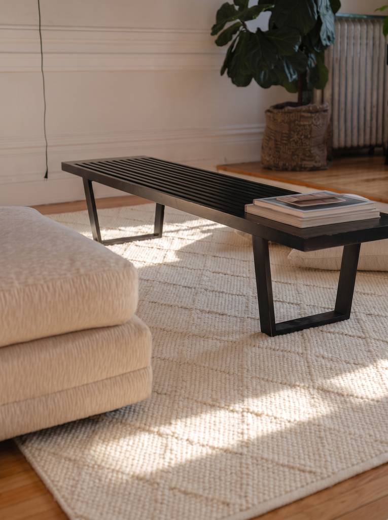 Woolstar 100% Natural Kazak Patterned Living Room Sitting Room Corridor Entrance Handwoven Knitted Rug DIAMONDCREM