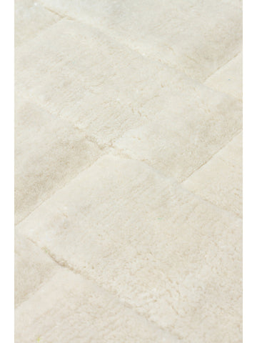 Fluffy Serisi 3D Oyma El Dokuma Salon Oturma Odası Yatak Odası Koridor Antre Modern Halı IVORY - Carpetdocia