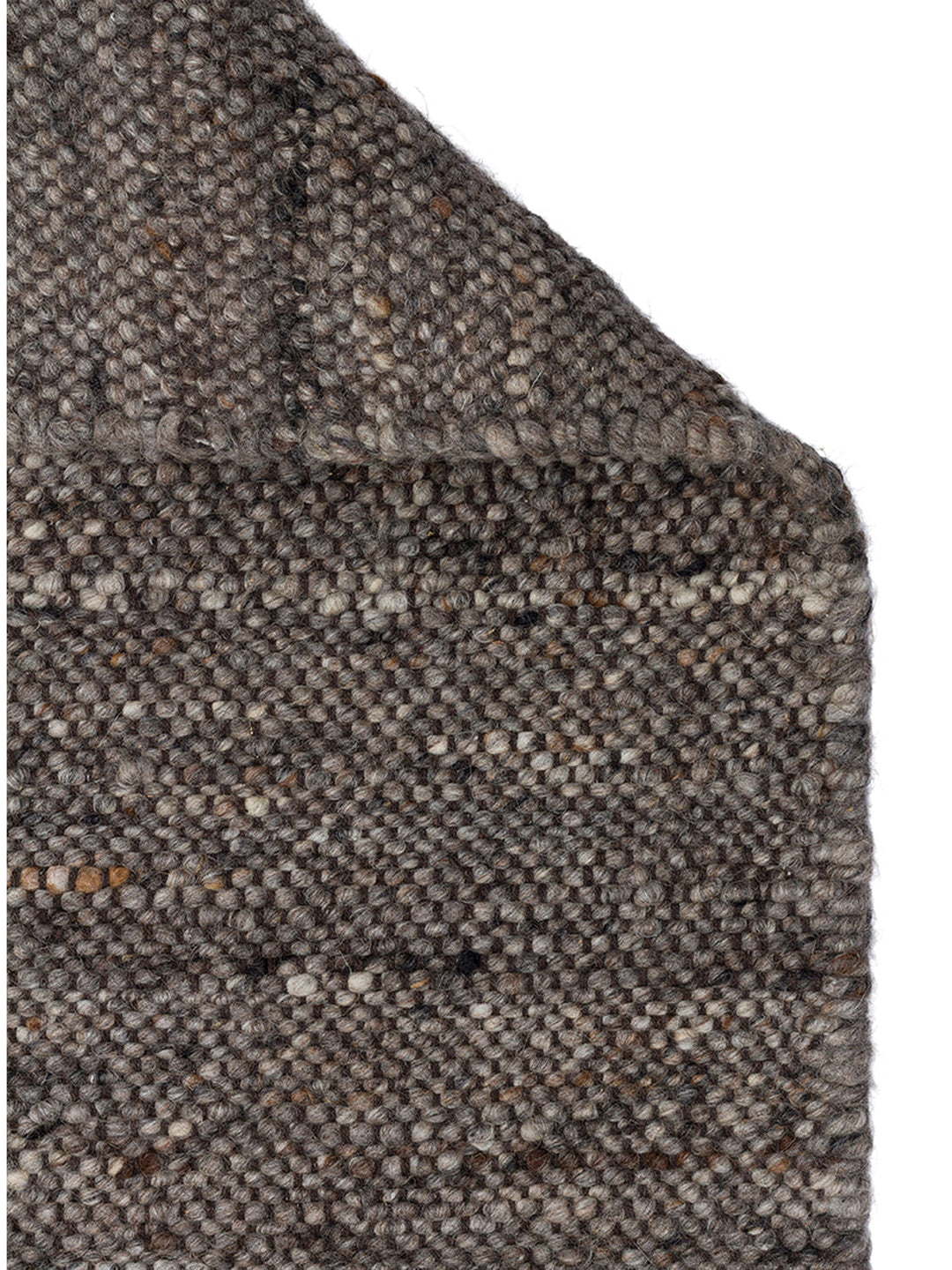 Jakarta Serie handgeknüpfter Teppich aus Wolle, Polyester und Baumwollmischung ANTHRAZIT