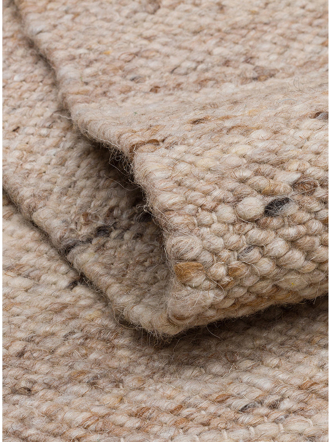 Jakarta Serie handgeknüpfter Teppich aus Wolle, Polyester und Baumwollmischung BEIGE