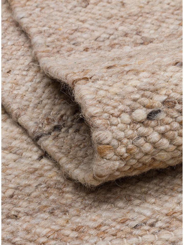 Jakarta Serie handgeknüpfter Teppich aus Wolle, Polyester und Baumwollmischung BEIGE