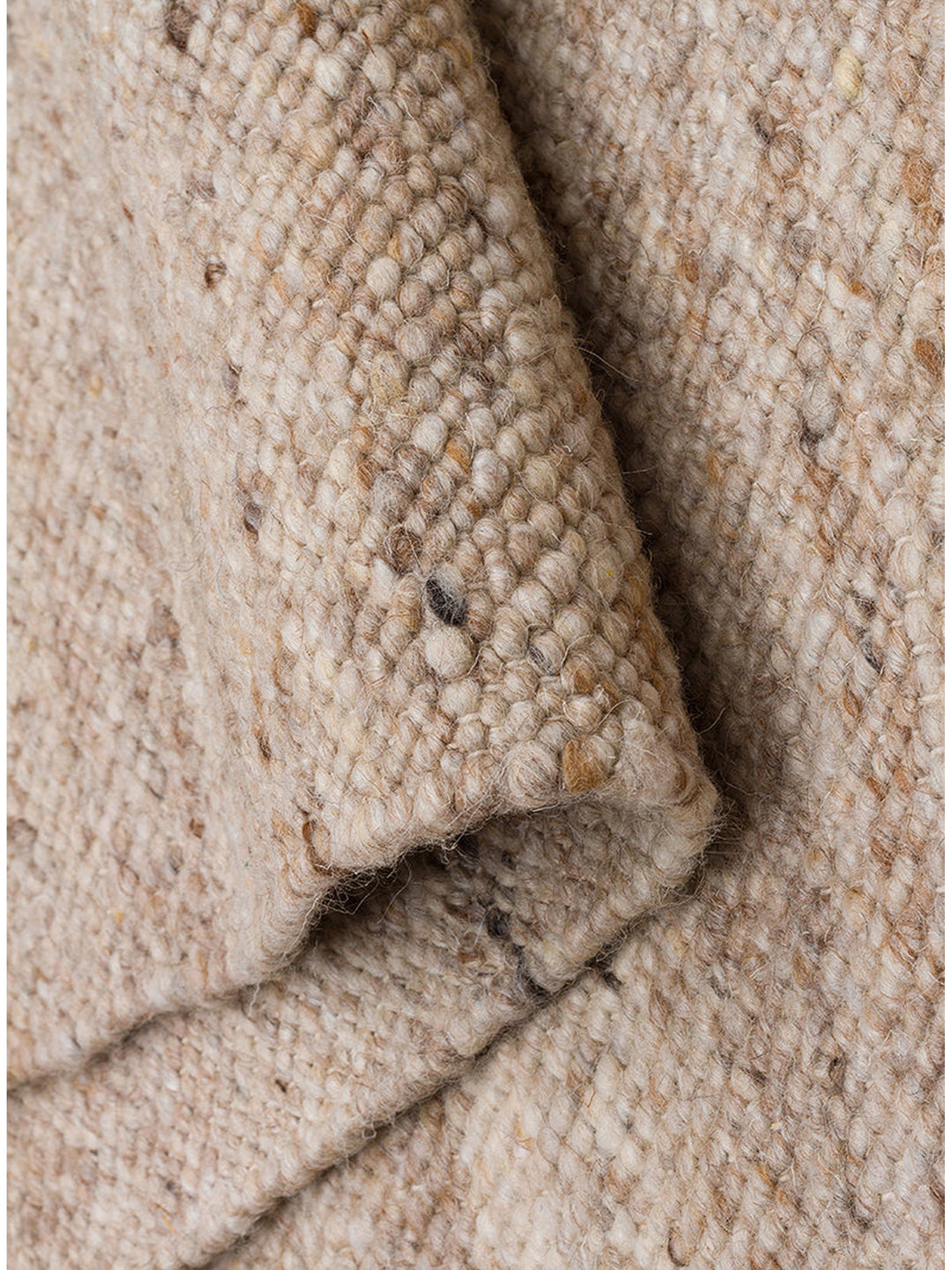 Jakarta Serie handgeknüpfter Teppich aus Wolle, Polyester und Baumwollmischung BEIGE