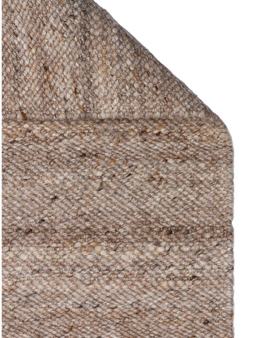 Jakarta Serie Woll-, Polyester- und Baumwollmischung handgeknüpfter Teppich DARK STONE