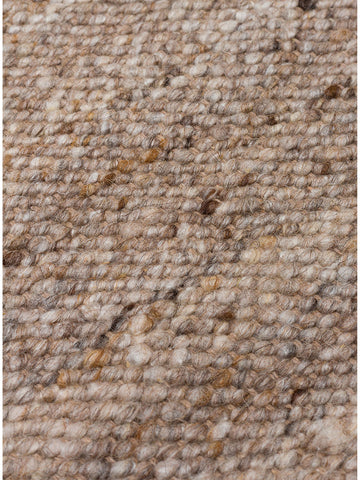 Jakarta Serie Woll-, Polyester- und Baumwollmischung handgeknüpfter Teppich DARK STONE