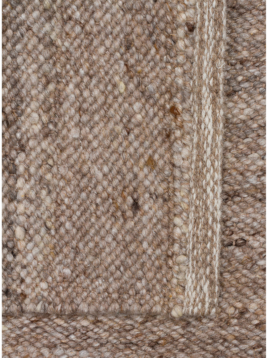 Jakarta Serie handgeknüpfter Teppich aus Wolle, Polyester und Baumwollmischung DARK STONE