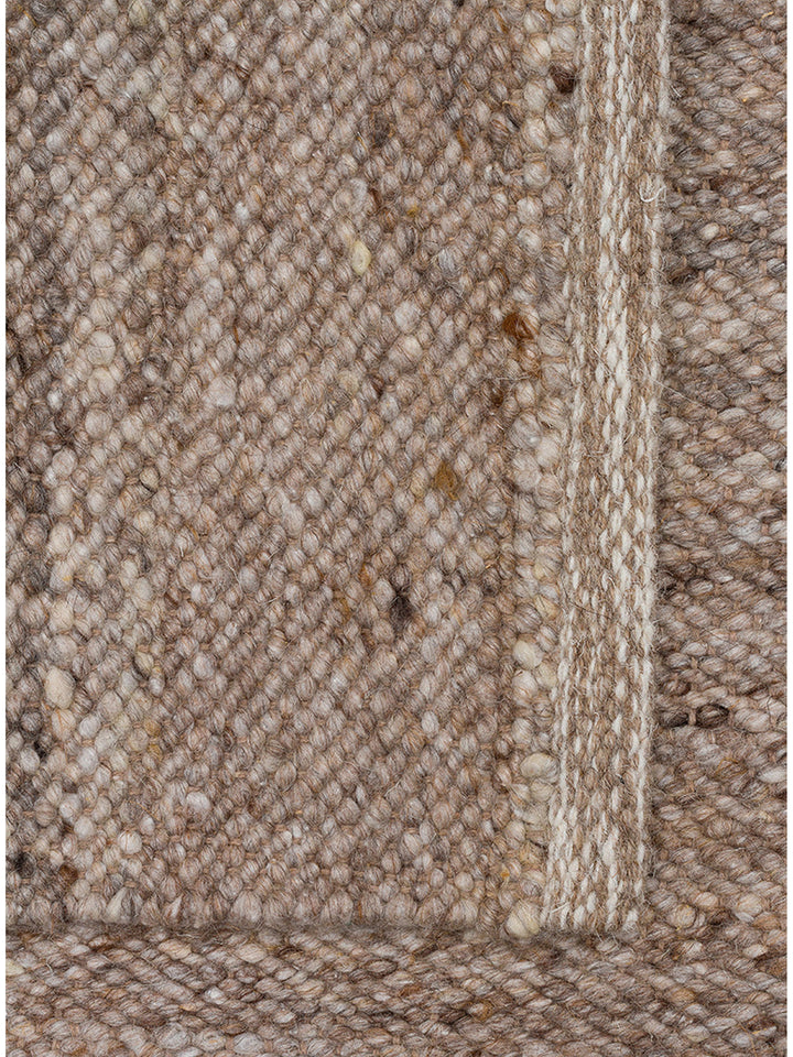 Jakarta Serie handgeknüpfter Teppich aus Wolle, Polyester und Baumwollmischung DARK STONE