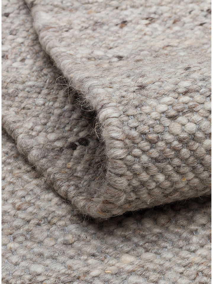 Jakarta Serie handgeknüpfter Teppich aus Wolle, Polyester und Baumwollmischung SILBER