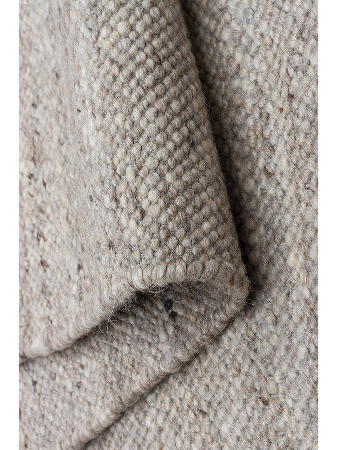 Jakarta Serie handgeknüpfter Teppich aus Wolle, Polyester und Baumwollmischung SILBER