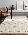 Tappeto intrecciato a mano Woolstar al 100% Lana Naturale con Motivo Kazak per Salotto, Soggiorno, Corridoio, Ingresso JD 06 NAT