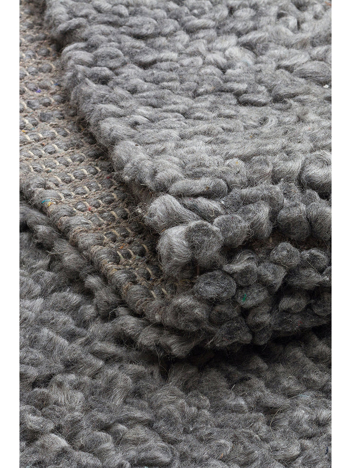 Kanin Serisi El Dokuma Shaggy Yumuşak Salon Oturma Odası Yatak Odası Halı GREY - Carpetdocia