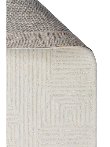 سجادة يدوية من مزيج الصوف والقطن من سلسلة Milano IVORY