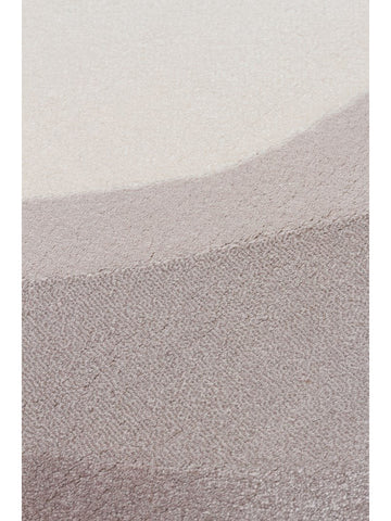سجادة Monza Art 01 CREAM BLACK Q عالية الجودة بنقشة هندسية متقنة النسيج لصالون حديث لامع