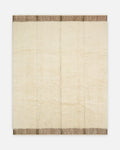 Morocco 100% Wool Handcrafted Shag Rug IVORY OLIVE