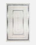Mumbai Series Classic Pattern High Quality Dense Weave Shiny Living Room Carpet 13 CREAM BLUE