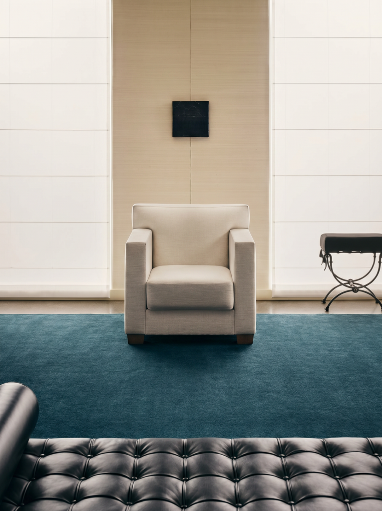 New Zealand Series 100% Natural New Zealand Wool Handwoven Living Room Sitting Room Bedroom Rug NBLU