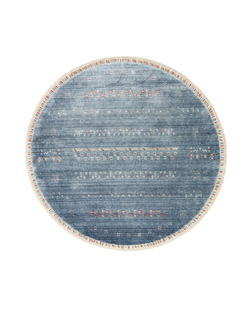 Oushak Carnaval 100% Natural Easy to Clean Handcrafted TENCEL™ Modern Uşak Carpet 06 BLUE Q