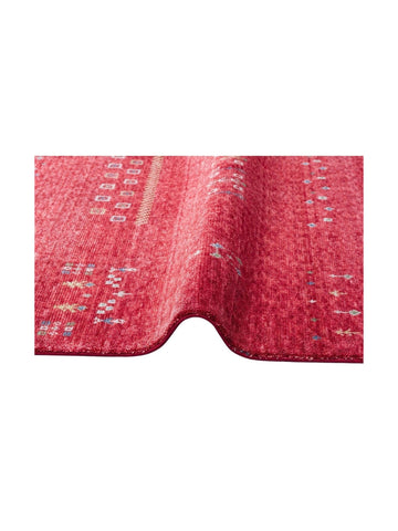 Oushak Carnaval 100% Natural Easy to Clean Handcrafted TENCEL™ Modern Uşak Carpet 06 RED