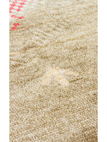 Oushak Carnaval %100 natürlich, leicht zu reinigen, handgefertigter TENCEL™ moderner Uşak-Teppich 07 BEIGE AUTUMN Q