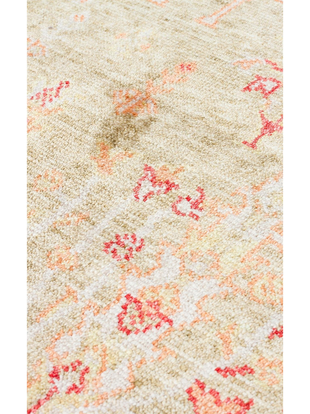 Oushak Carnaval 100% Natural Easy to Clean Handmade TENCEL™ Modern Uşak Carpet 08 GREEN AUTUMN