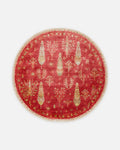 Oushak Carnaval 100% Natural Easy-to-Clean Handcrafted TENCEL™ Modern Usak Rug 08 RED AUTUMN Q