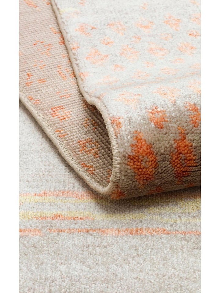 Oushak Carnaval 100% Natural Easy to Clean Handmade TENCEL™ Modern Uşak Carpet 15 BEIGE AUTUMN