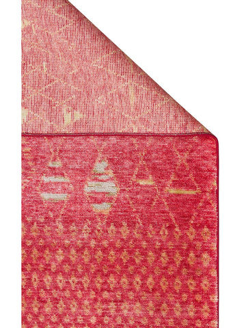 Oushak Carnaval 100 % natürlich Leicht zu reinigen Handgefertigt TENCEL™ Moderner Uşak-Teppich ZR 15 RED AUTUMN