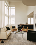 Palette Serie 100% Naturwolle, Viskose, Baumwolle Handgewebter Teppich für Wohnzimmer, Sitzbereich GREY  