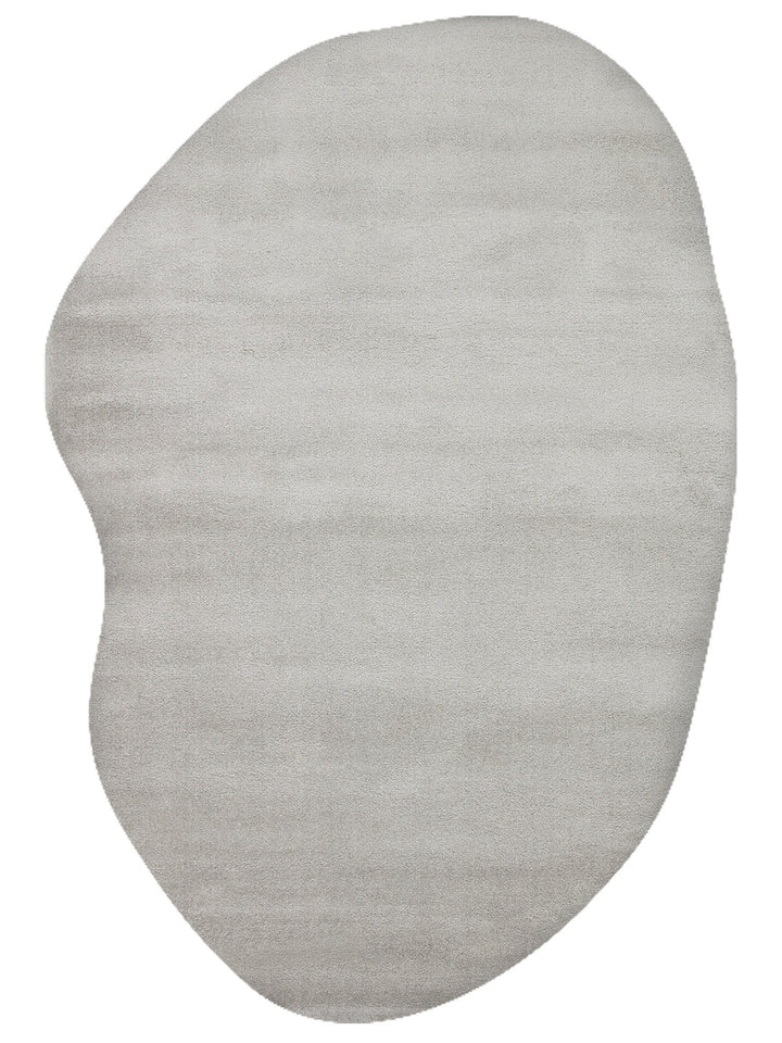 Peace Art Hav Toz Vermez Yumuşak Tuşeli Zarif Shaggy Halı 02 GREY - Carpetdocia
