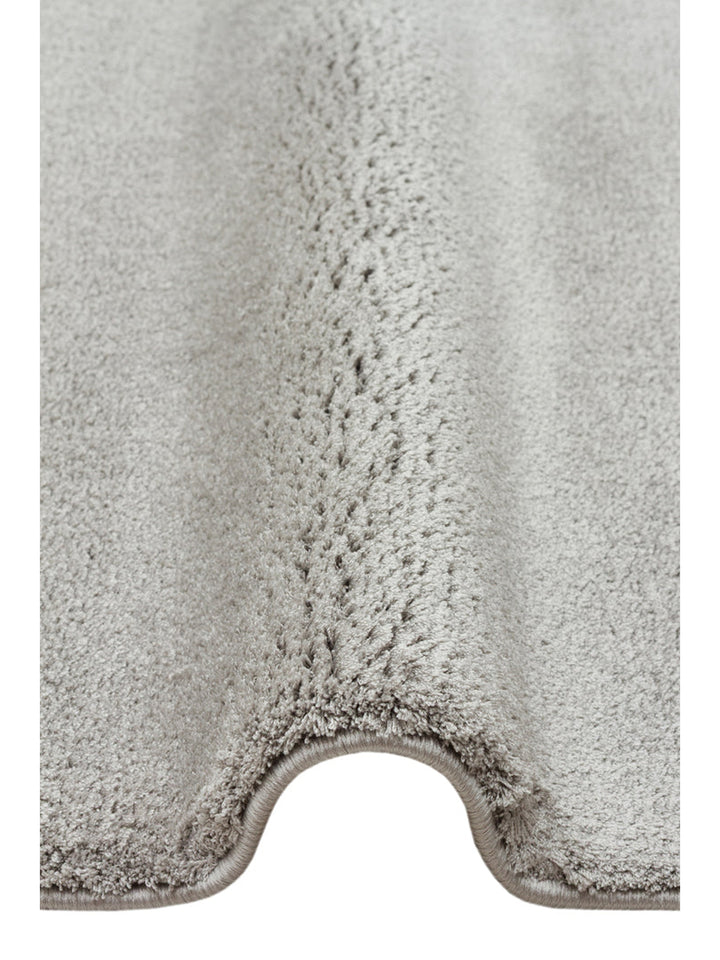 Peace Art Hav Toz Vermez Yumuşak Tuşeli Zarif Shaggy Halı 02 GREY - Carpetdocia