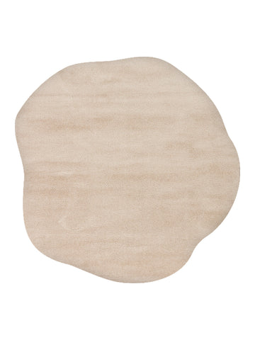 Peace Art Hav Toz Vermez Yumuşak Tuşeli Zarif Shaggy Halı 04 BEIGE - Carpetdocia