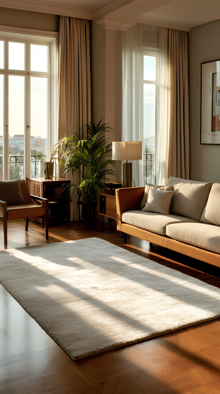 Peace Fluff Dust-Free Soft Touch Elegant Shaggy Carpet 01 D.STONE