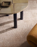Tappeto della serie Portofino, 100% viscosa, lana e cotone naturali, tessuto a mano, moderno, per soggiorno o salotto, BEIGE