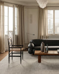 Puralana Series 100% Natural Wool and Cotton Handwoven Scandinavian Living Room Carpet GRY