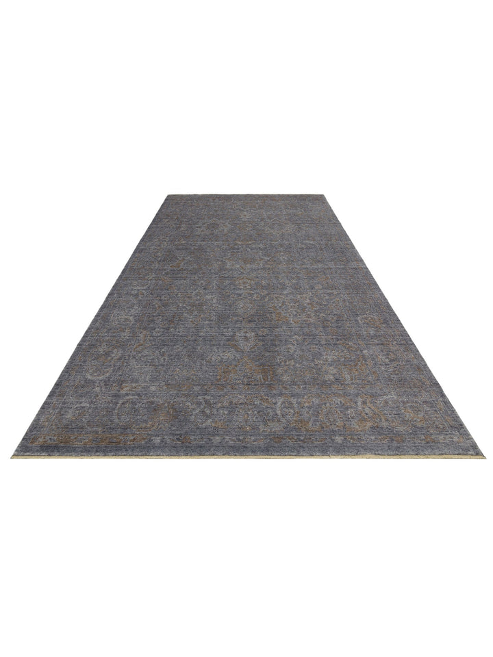 Çırağan %100 Naturel Özel Işıltılı El Emeği ile Özel Tezgahlarda Üretilen Tensel Uşak Halısı 2DGRBRZ - Carpetdocia