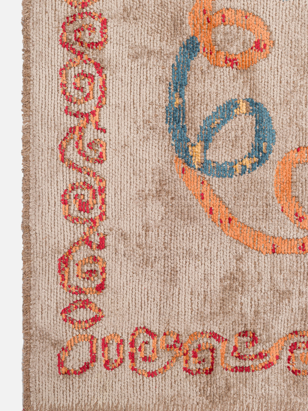 Ruggadocia Bouquet Mocha Çiçek Desenli Halı detay